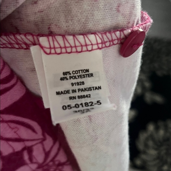 Woman Within Pink Floral dress & exact same in solid black - Picture 4 of 6